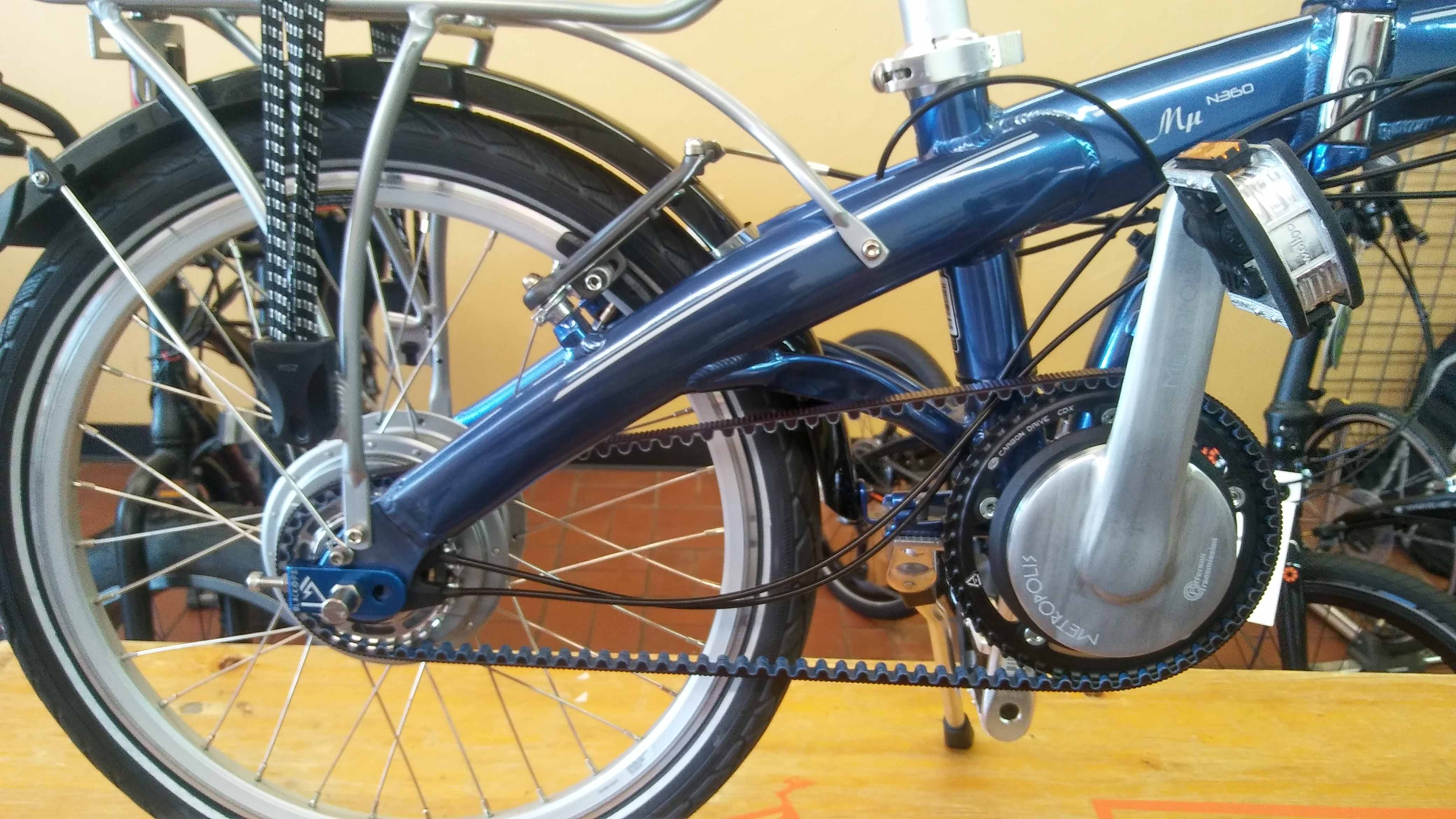 old.Nomadic Gates Belt Drive with Nuvinci in Nomadic Dahon Mu N360 Folding Bike