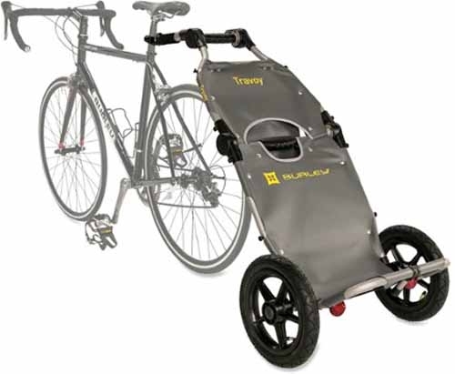 Burley Travoy Bicycle Trailer and Hand Cart-silver/black